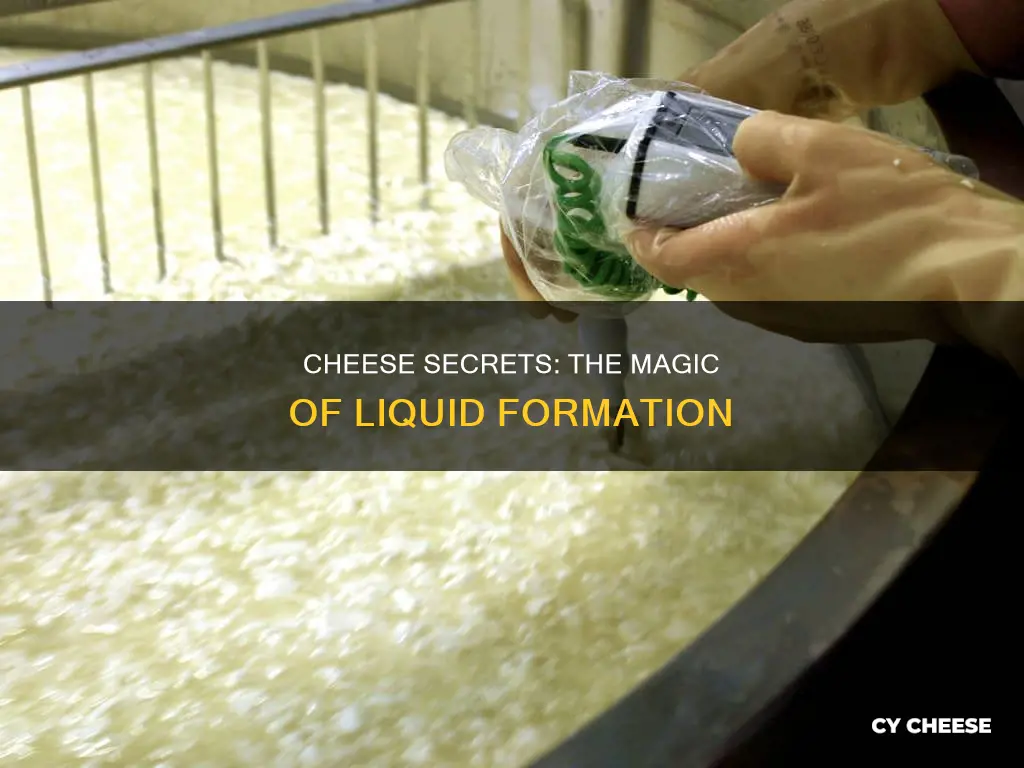 what kind of liquids form in cheese