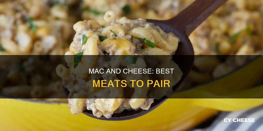 what kind of meat goes with macaroni and cheese