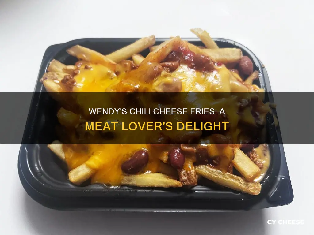 what kind of meat in wendy chilli cheese fries