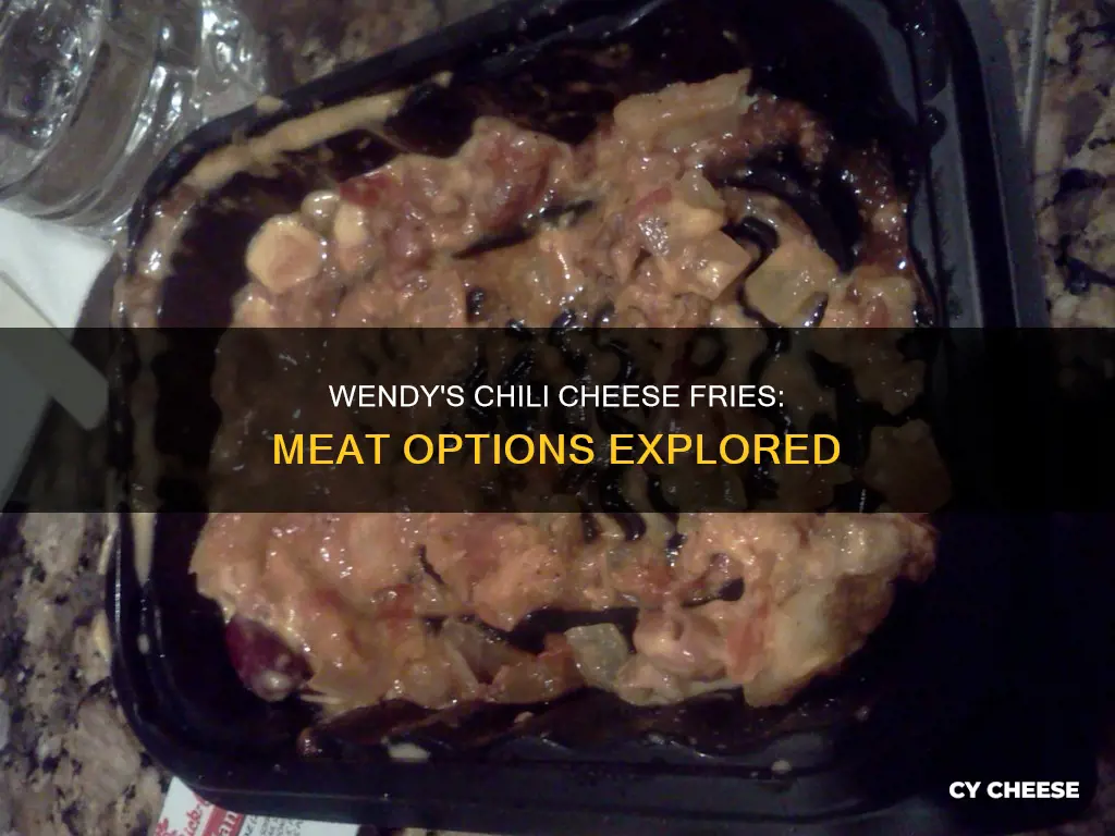 what kind of meat in wendy chilli cheese fries