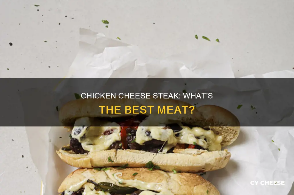 what kind of meat used for chicken cheese steak