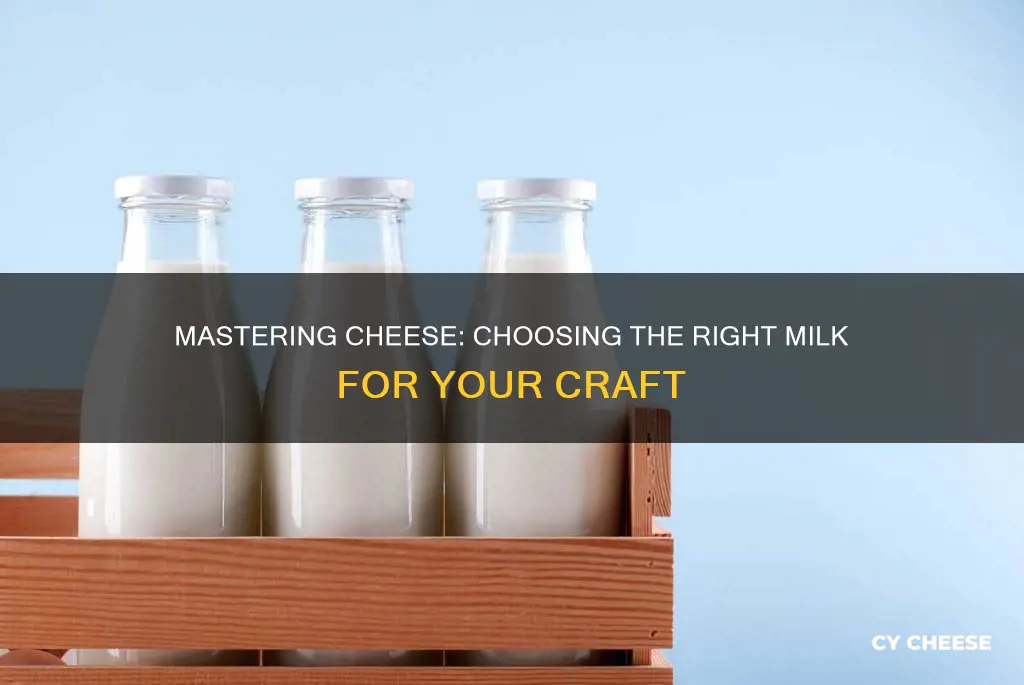 what kind of milk do i need for cheese making