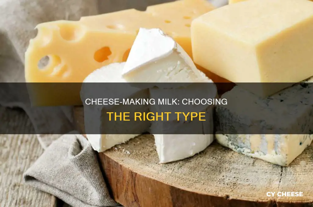 what kind of milk do you use to make cheese