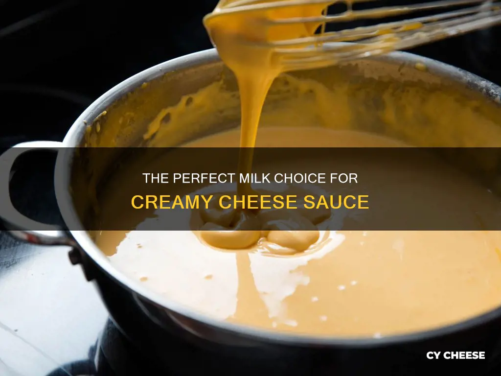 what kind of milk in a cheese sauce