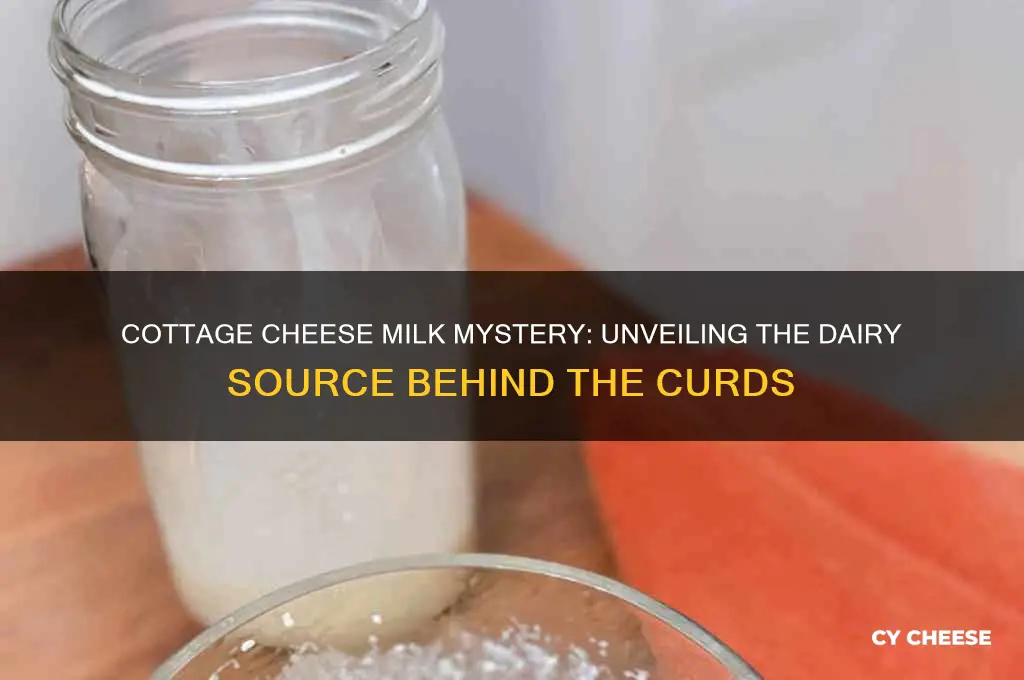 what kind of milk is cottage cheese made from