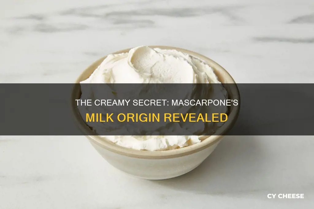 what kind of milk is mascarpone cheese made from