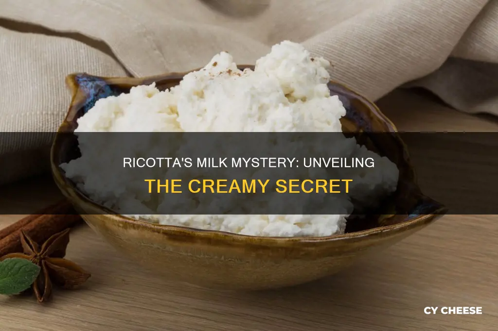 what kind of milk is ricotta cheese made from