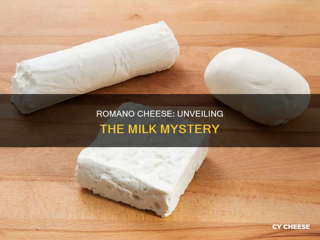 what kind of milk is romano cheese made from