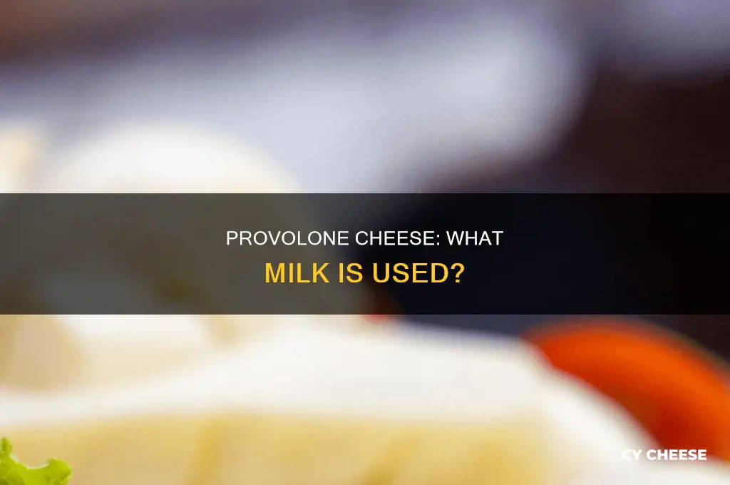 what kind of milk is used to make provolone cheese