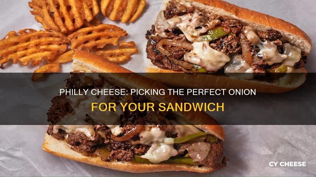 what kind of onions go in a philly cheese