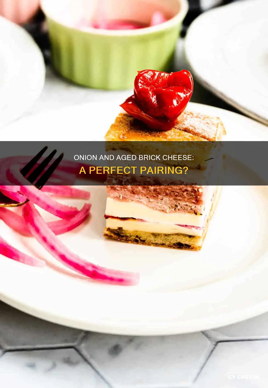 what kind of onions with aged brick cheese