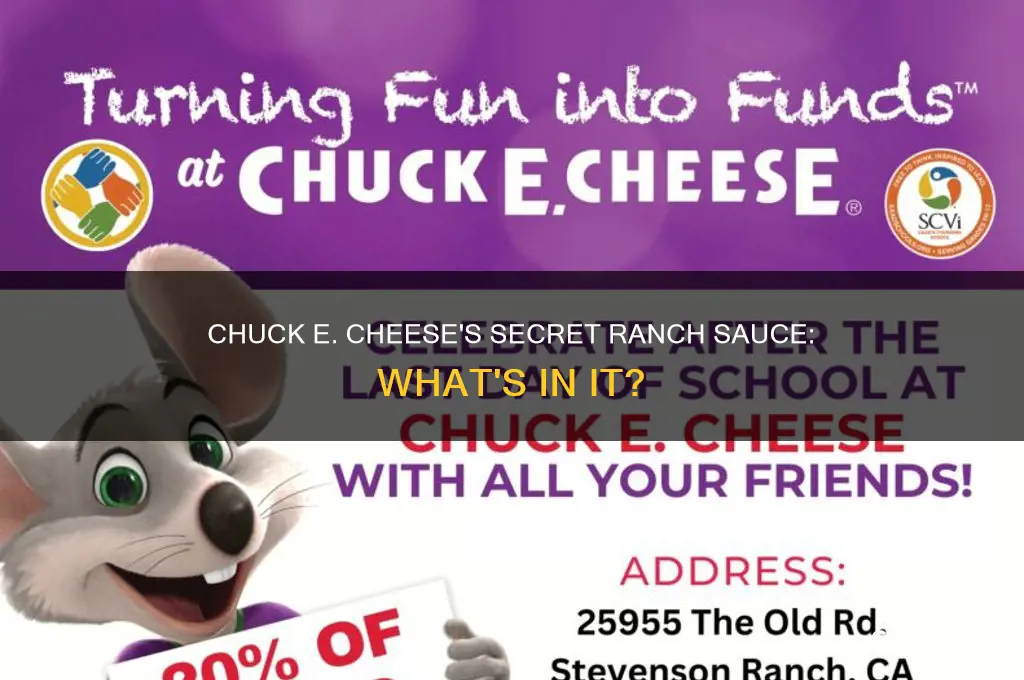 what kind of ranch does chuck e cheese use