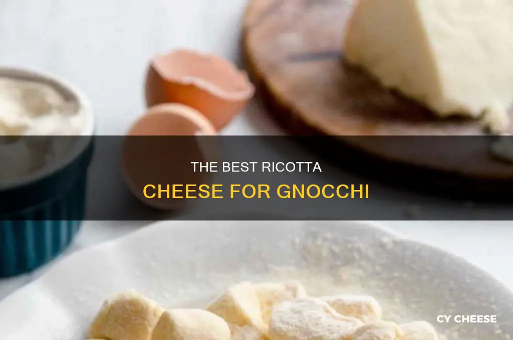 what kind of ricotta cheese do you use for gnocchi