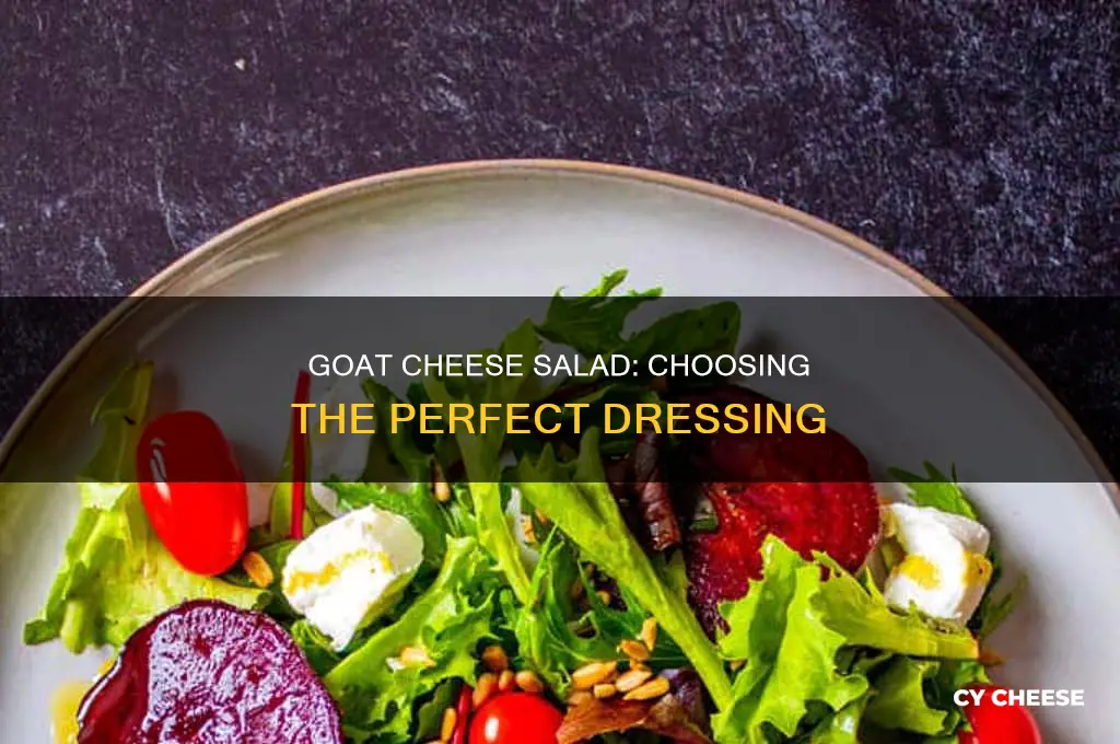 what kind of salad dressing to use with goat cheese