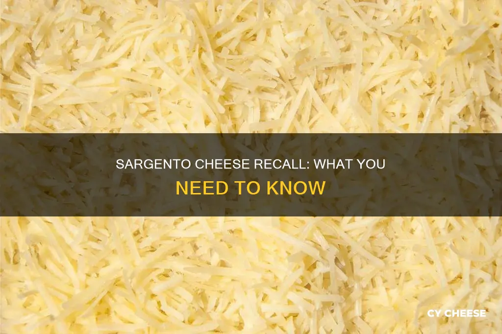 what kind of sargento cheese is recalled