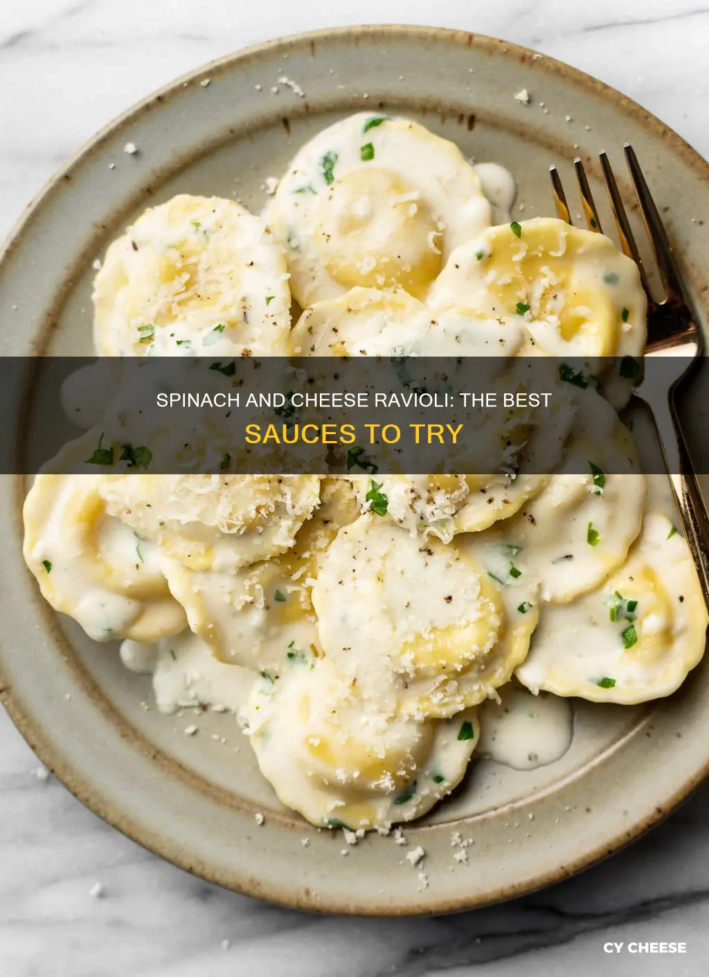 what kind of sauce for spinach and cheese ravioli