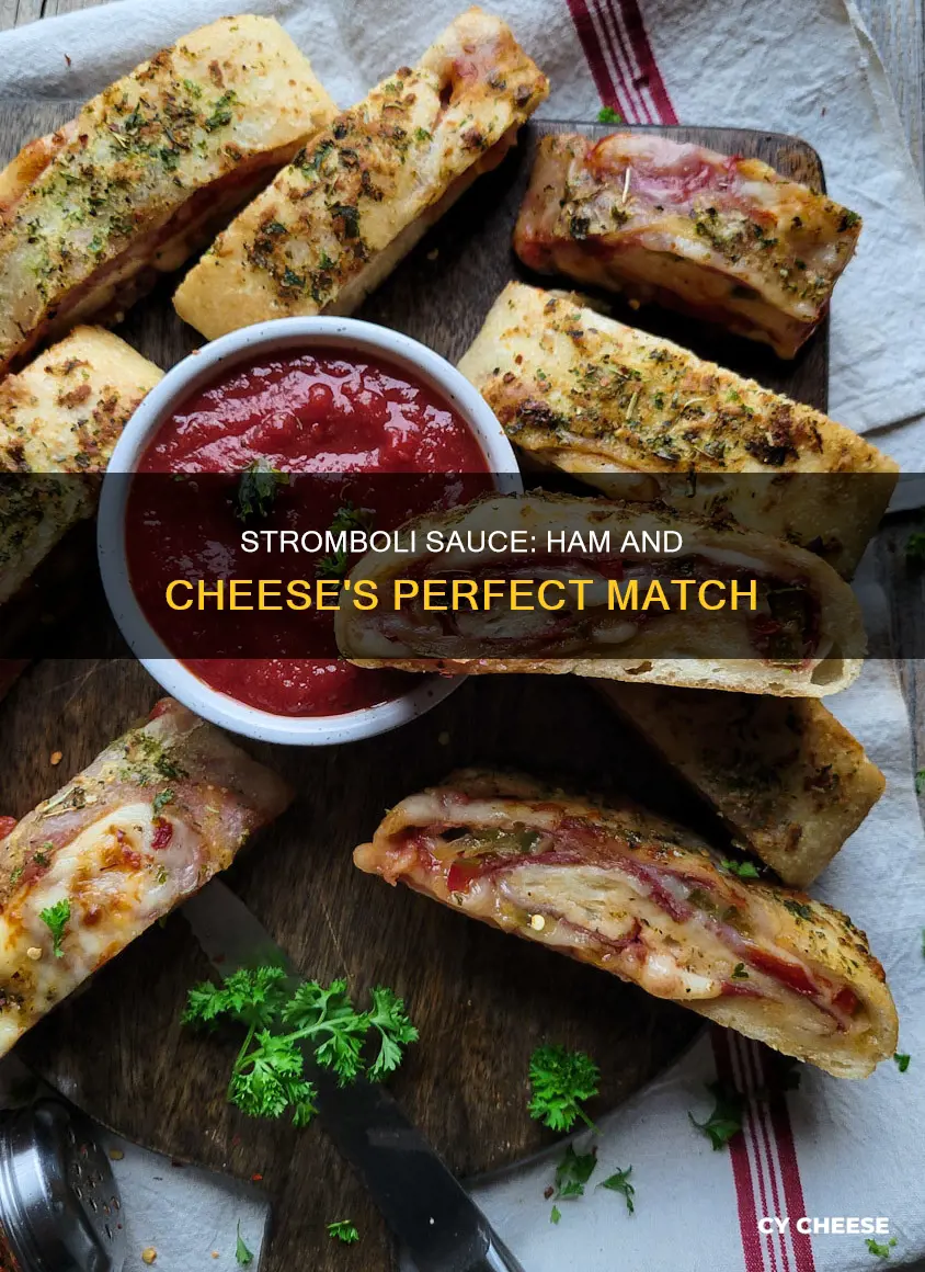 what kind of sauce with a ham and cheese stromboli
