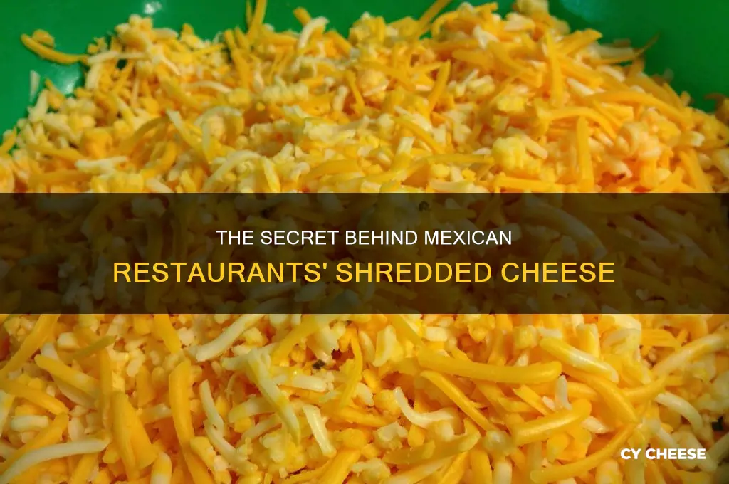 what kind of shredded cheese do mexican restaurants use