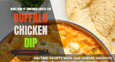 Best Cheese for Buffalo Chicken Dip: Shredded Sharp Cheddar