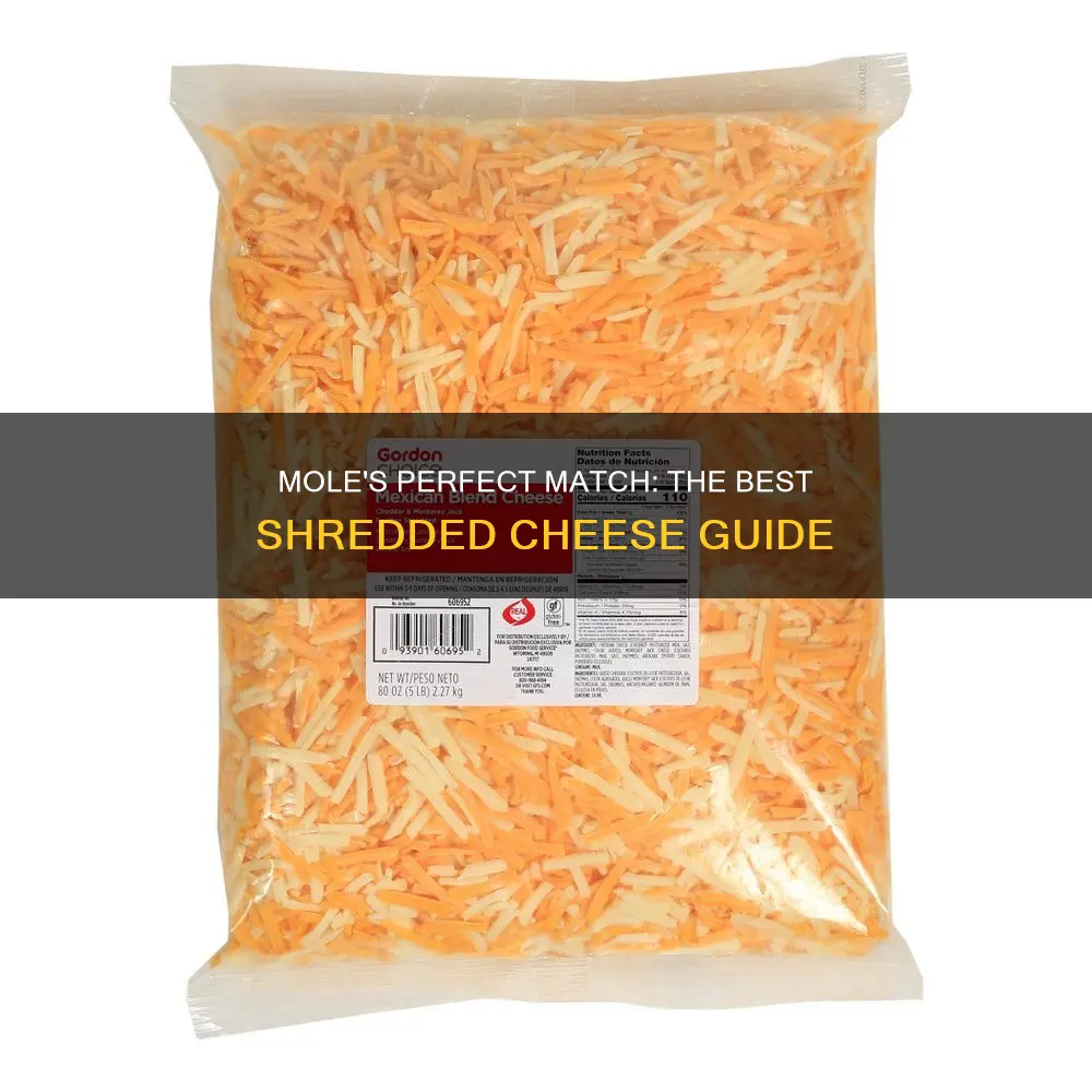 what kind of shredded cheese for mole