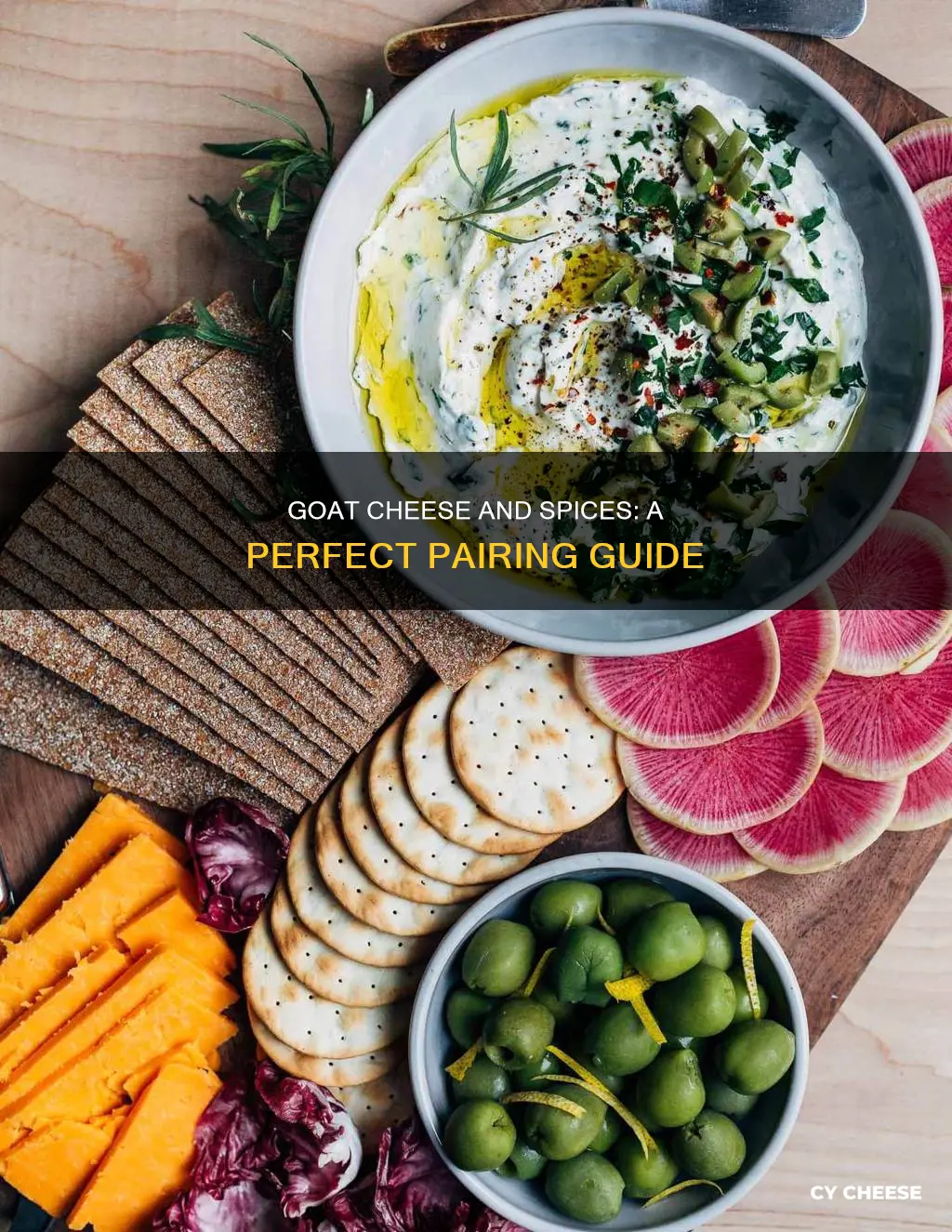 what kind of spices go with goat cheese