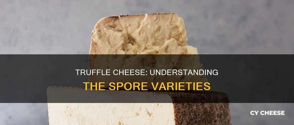 what kind of truffle spores in truffle cheese
