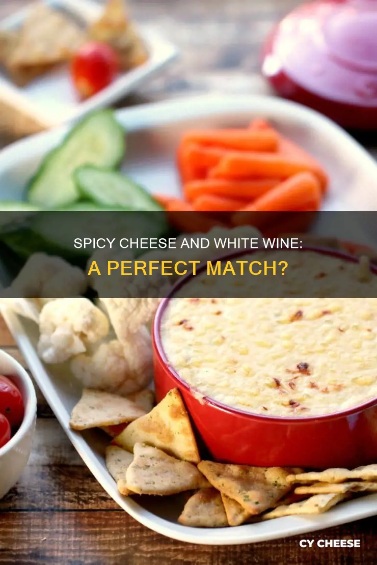 what kind of white wine with spicy cheese