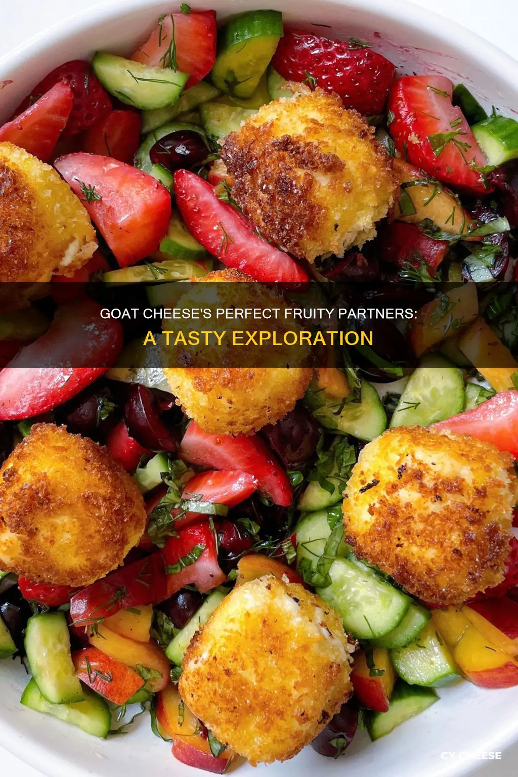 what king of fruit pairs with goat cheese