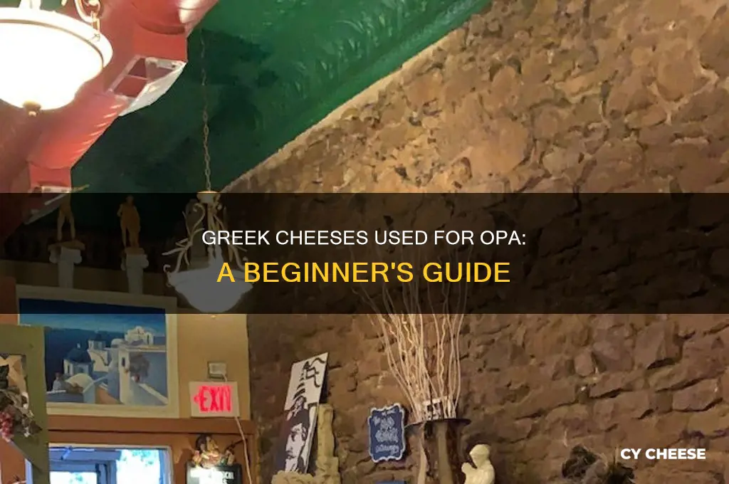 what kins of greek cheese is used for opa