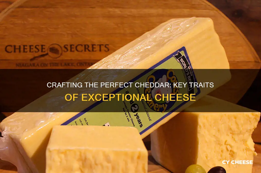 what makes a good cheddar cheese