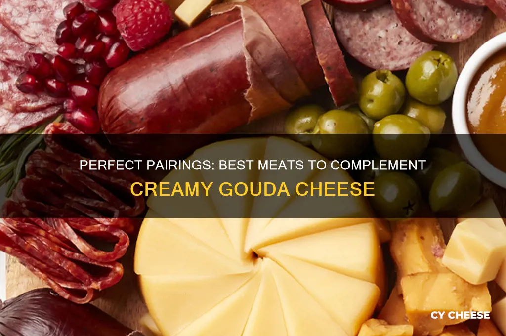 what meat goes good with gouda cheese