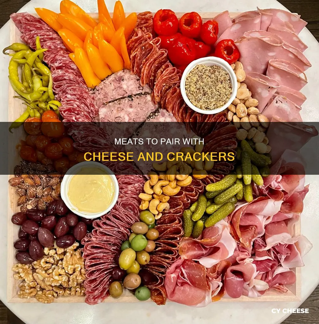 what meat goes with cheese and crackers