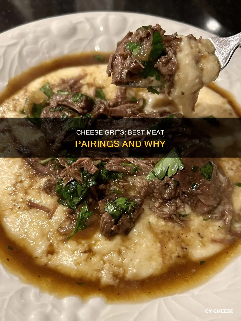 what meat goes with cheese grits