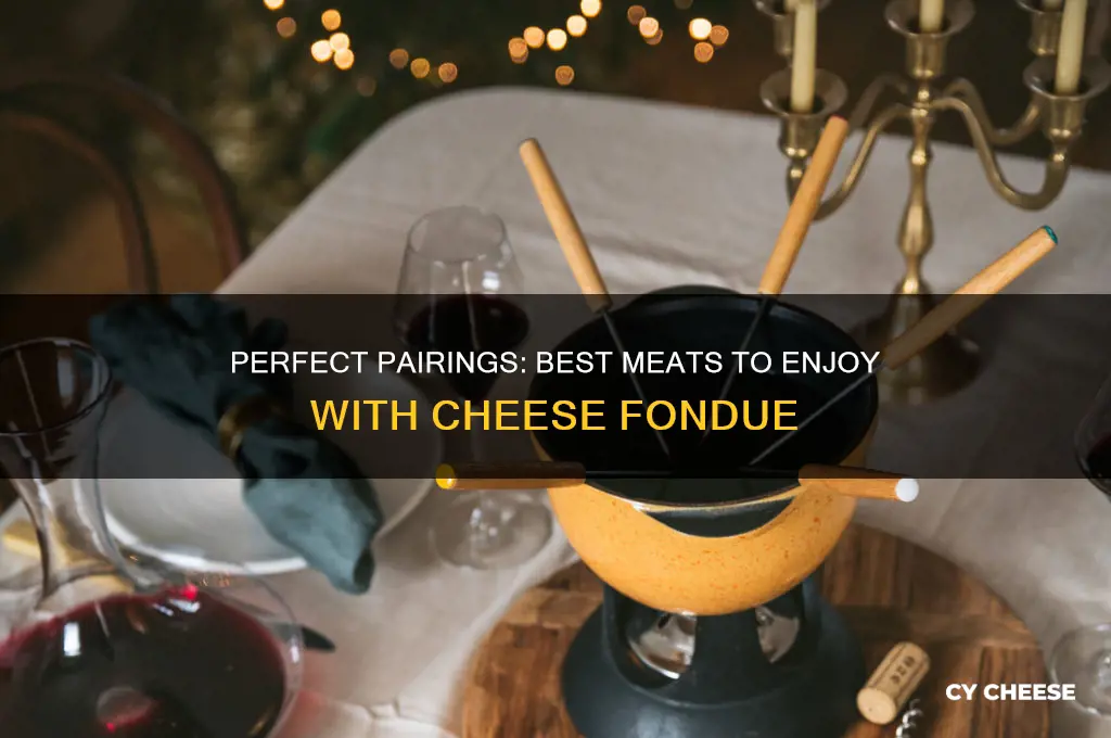 what meat is good with cheese fondue