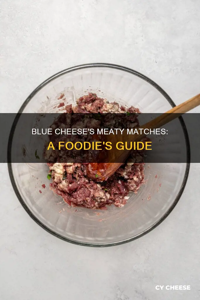 what meats go with blue cheese