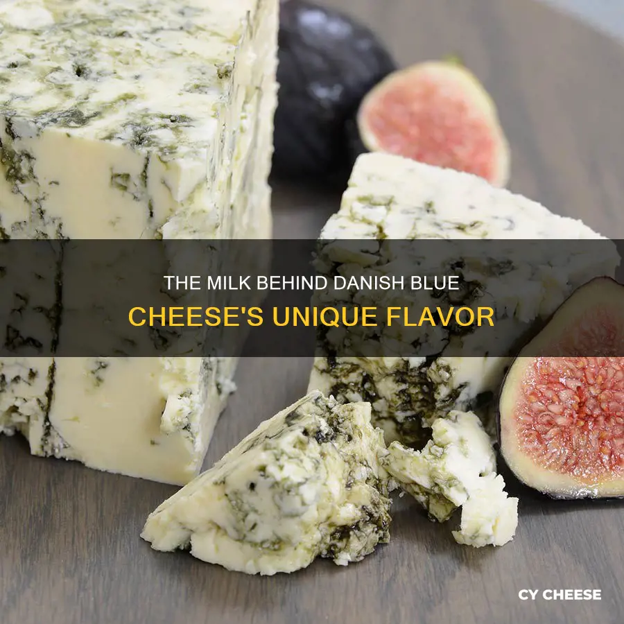 what milk is danish blue cheese made from
