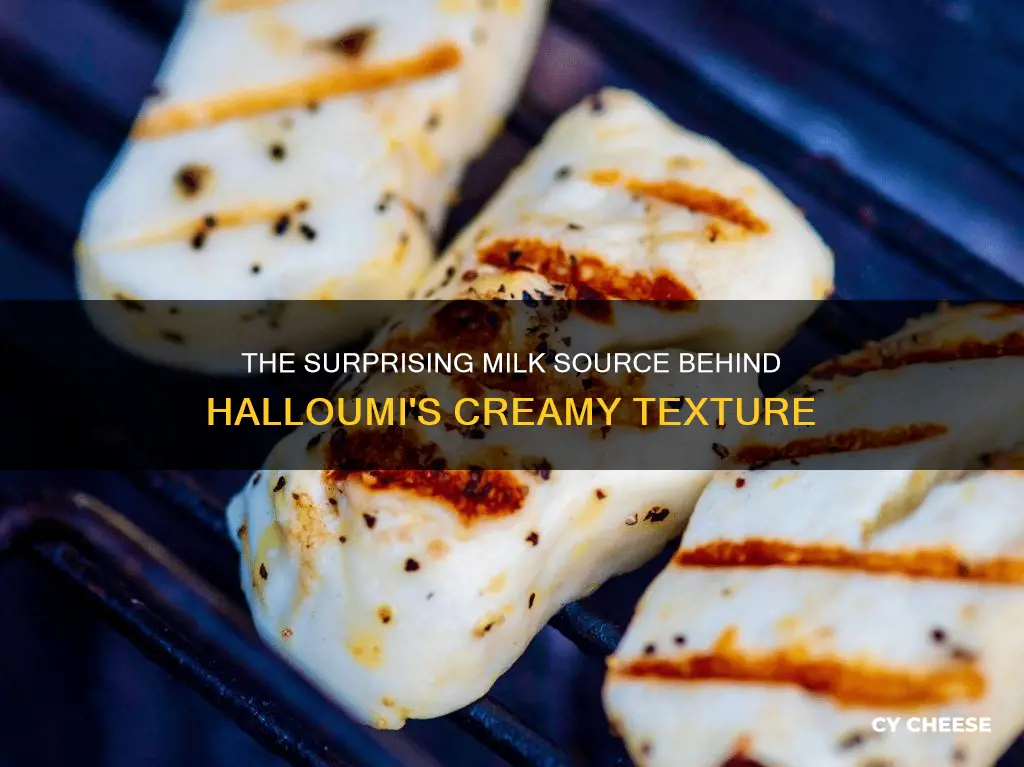 what milk is halloumi cheese made from