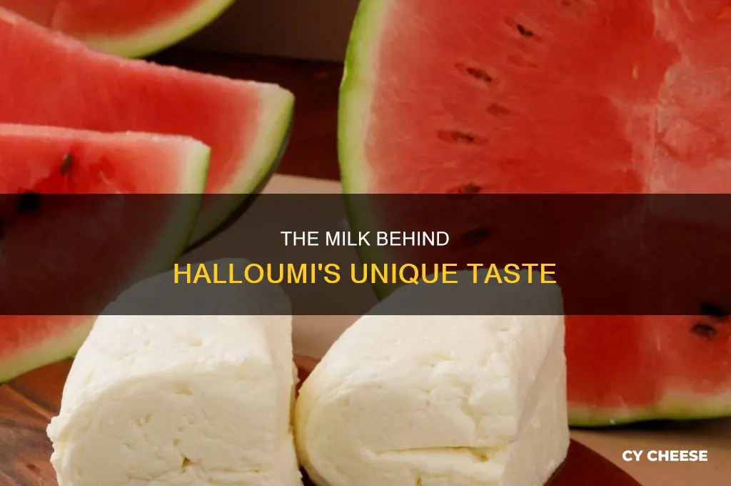 what milk is used for halloumi cheese