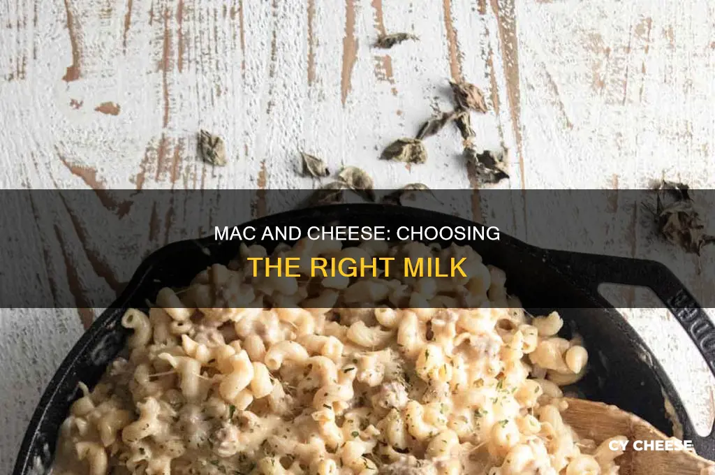 what milk to use for baked macaroni and cheese