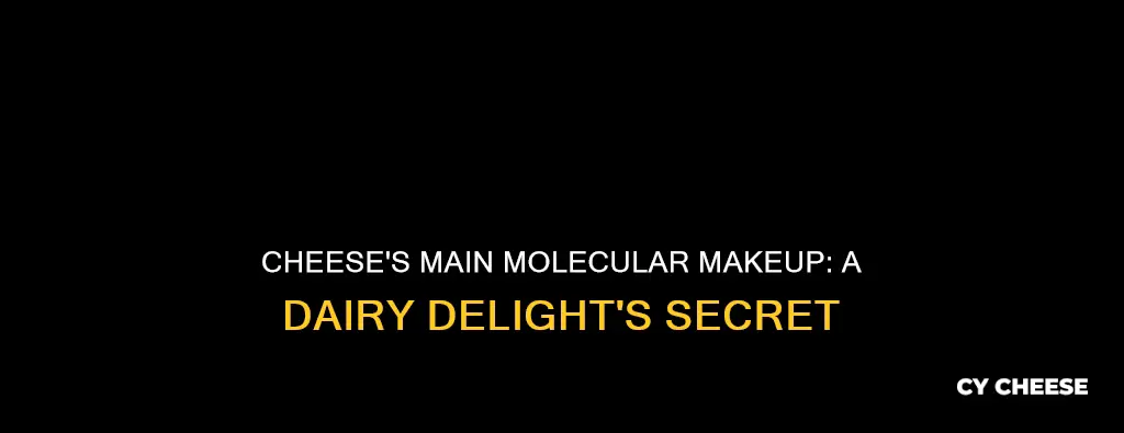 what molecule is cheese mostly made of
