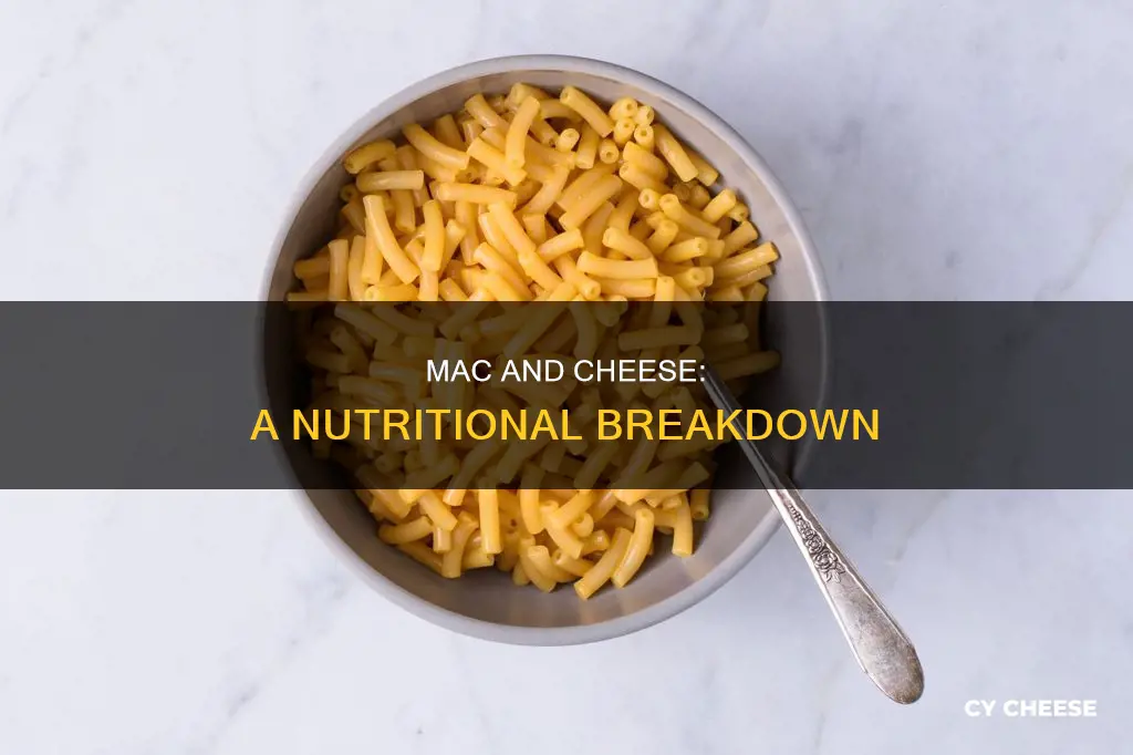 what nutrients are in macaroni cheese