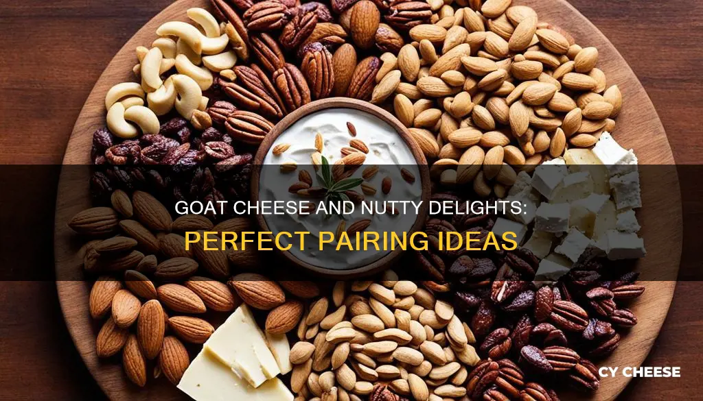what nuts go well with goat cheese