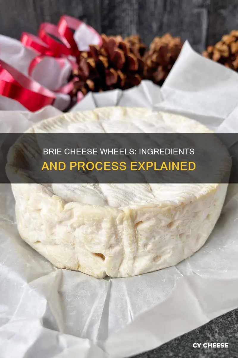 what os a brie cheese wheel made of