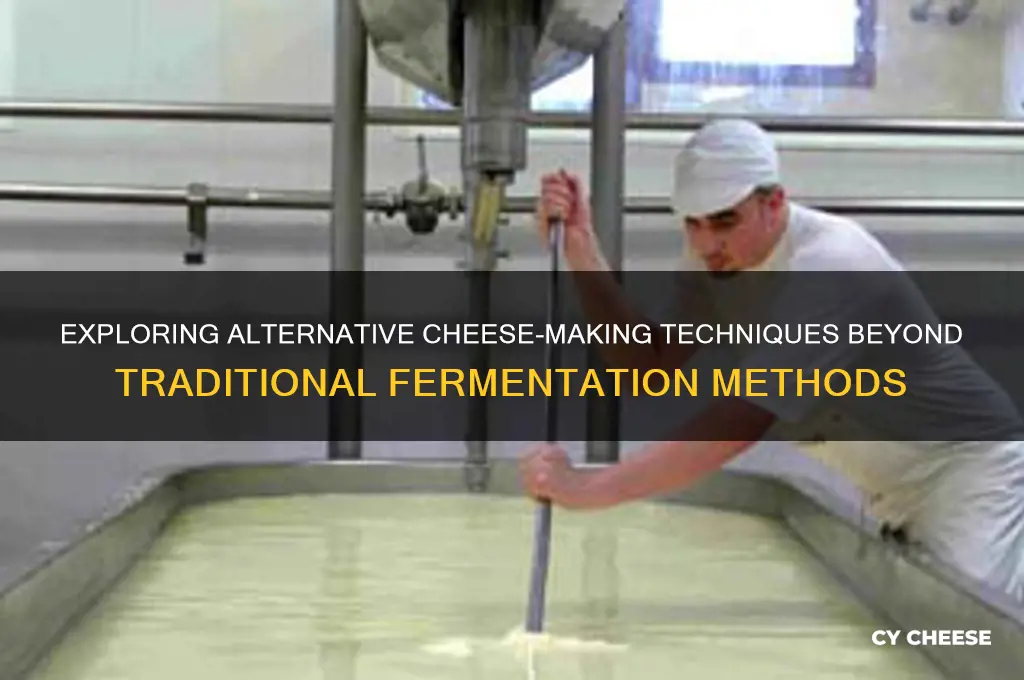 what other methods besides fermentation for cheese production