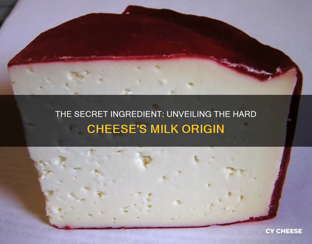 what part of milk is hard cheese made from