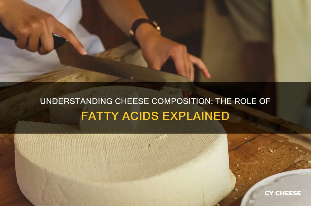what part of the cheese is fatty acids