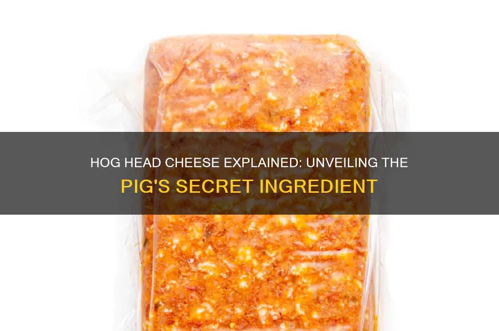 what part of the pig is hog head cheese