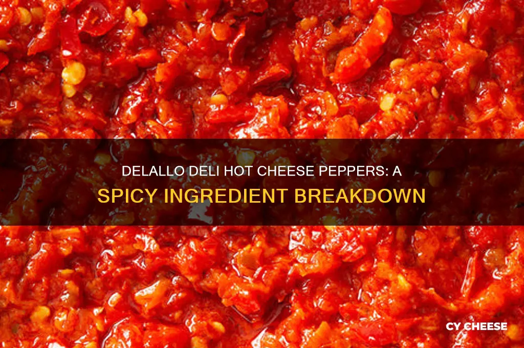 what peppers are in delallo deli hot cheese