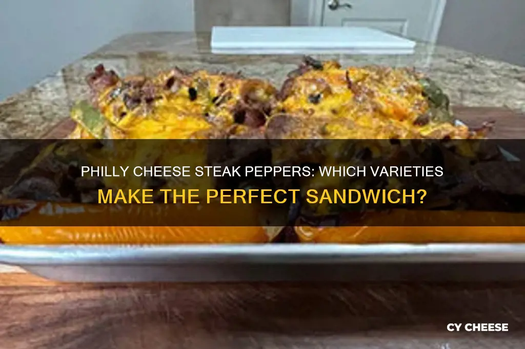 what peppers are on a philly cheese steak