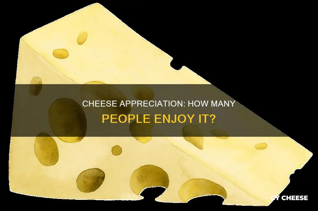 what percentage of people like cheese